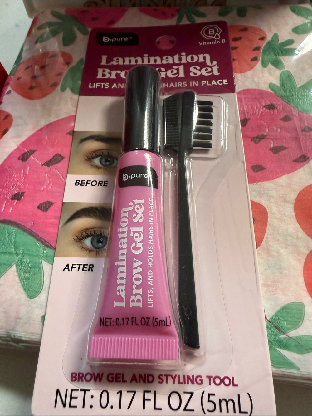 Lamination Brow Gel Set — Pink Brow Gel for Lifted, Styled Brows